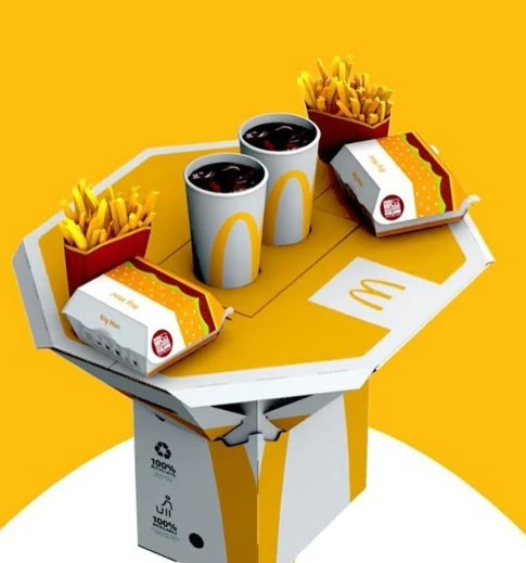 McDonald’s Turns Its Iconic Boxes Into a Functional Table