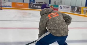 Peter Lenes Shows an Impressive Technical Move During Training