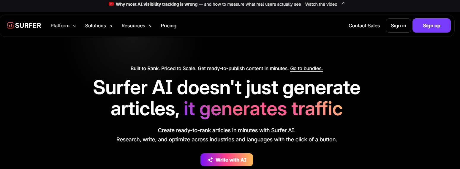 Surfer SEO AI is not a writing gimmick, it is an editorial decision engine