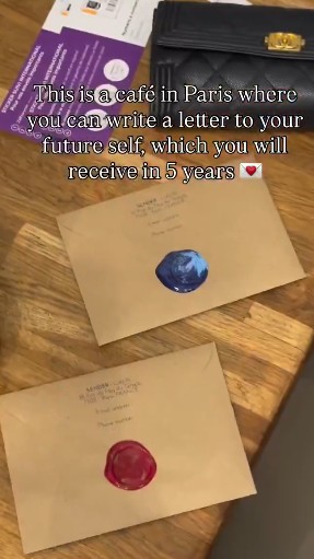 This Parisian café where you write to yourself in five years doesn't sell coffee, it sells waiting
