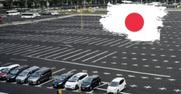Why this image of a parking lot in Japan fascinates the internet