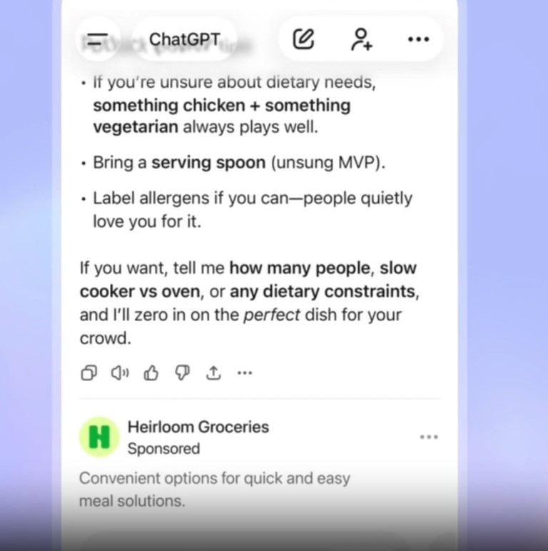 OpenAI Starts Showing Ads in ChatGPT in the United States